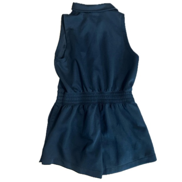 Abercrombie & Fitch YPB neoKNIT Black Polo Romper Shorts Elastic Waist Womens L - Picture 2 of 3